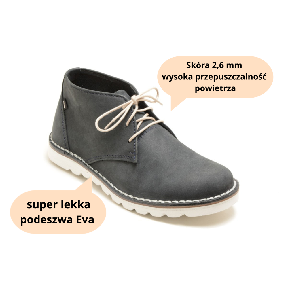 Obuwie skórzane trzewiki męskie Otmęt Premium 707C5