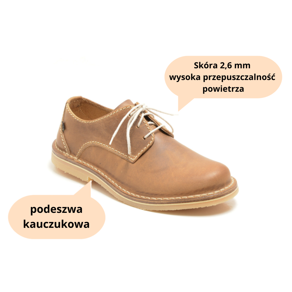 Herren-Lederhalbschuhe Otmęt Premium 665C5