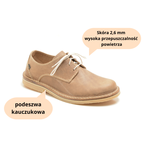 Herren-Lederhalbschuhe Otmęt Premium 665C5